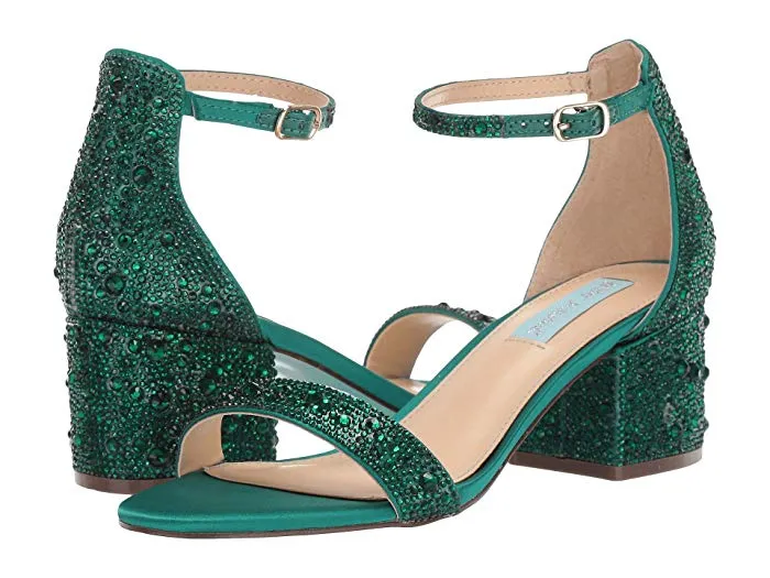 Blue by Betsey Johnson Mari Heeled Sandal (Green)