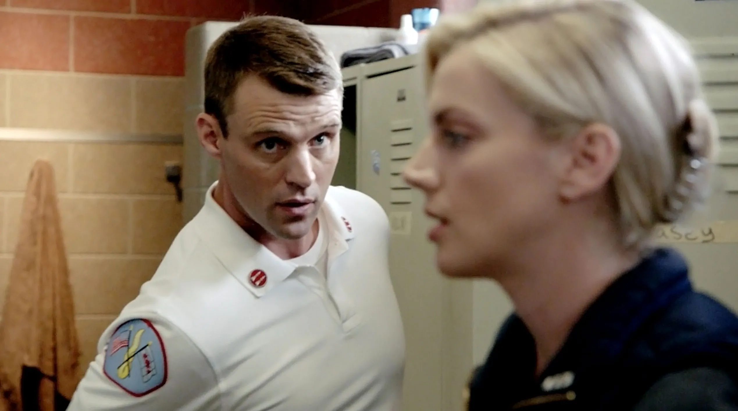 Chicago Fire Sneak Peek Brett Gets Defensive When Casey Thinks She Has a Boyfriend