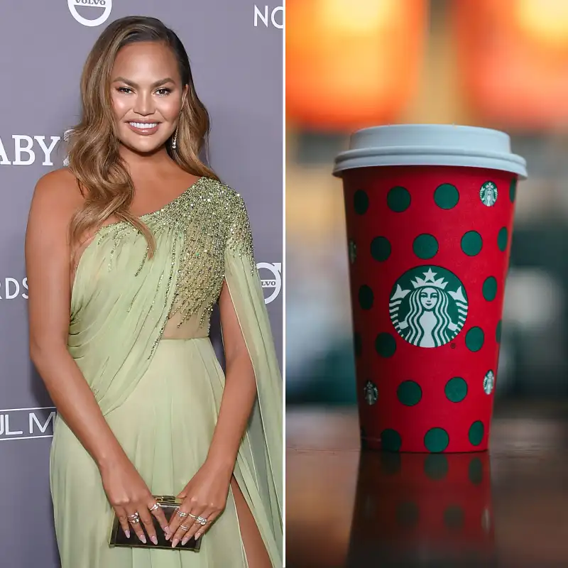 Chrissy Teigen Starbucks Holiday Cup