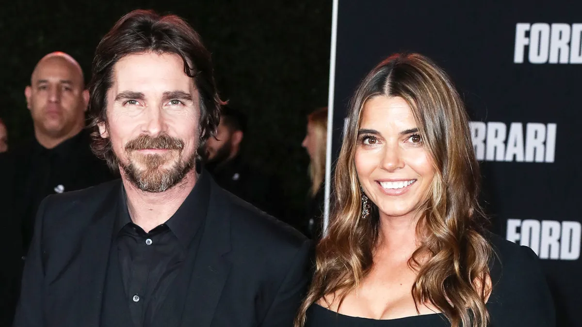 Christian Bale and Sibi Blazic at Ford v Ferrari Premiere Kids Have Never Seen His Movies