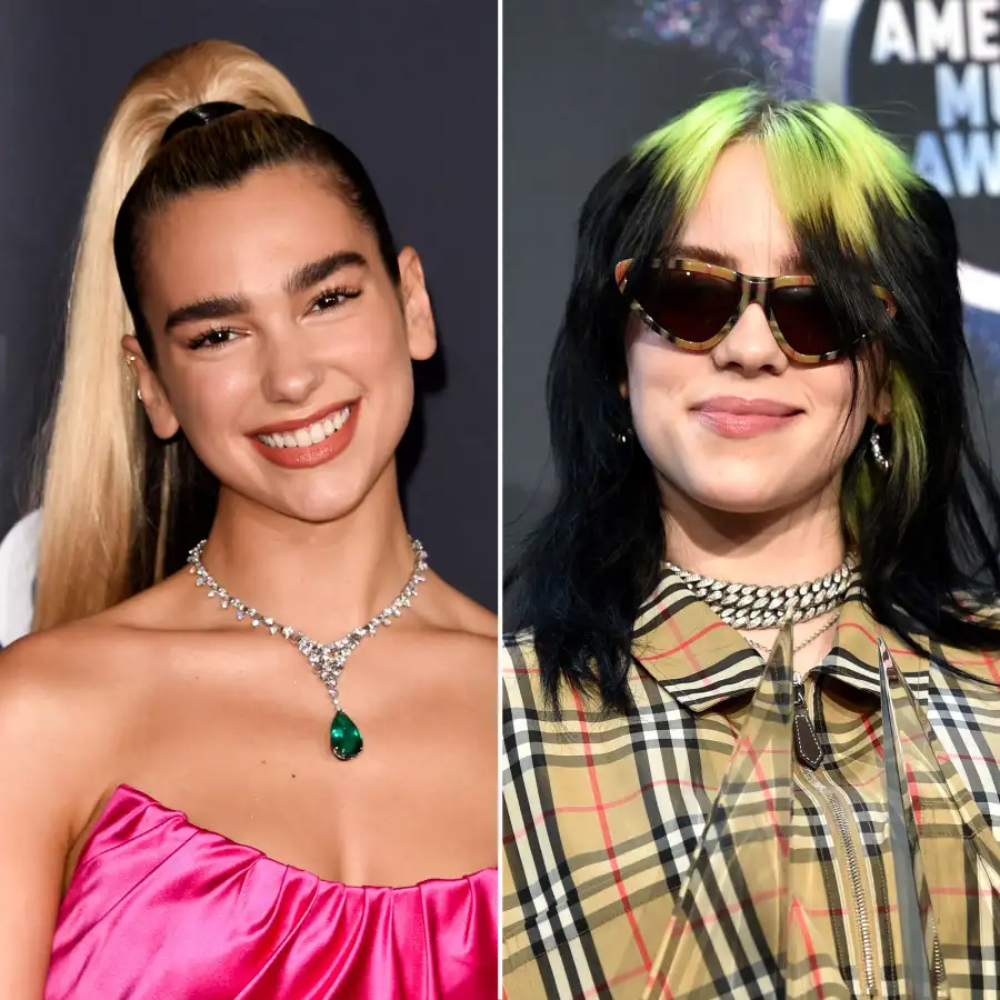 Dua Lipa Notices Billie Eilish AMAs What You Didn’t See on TV