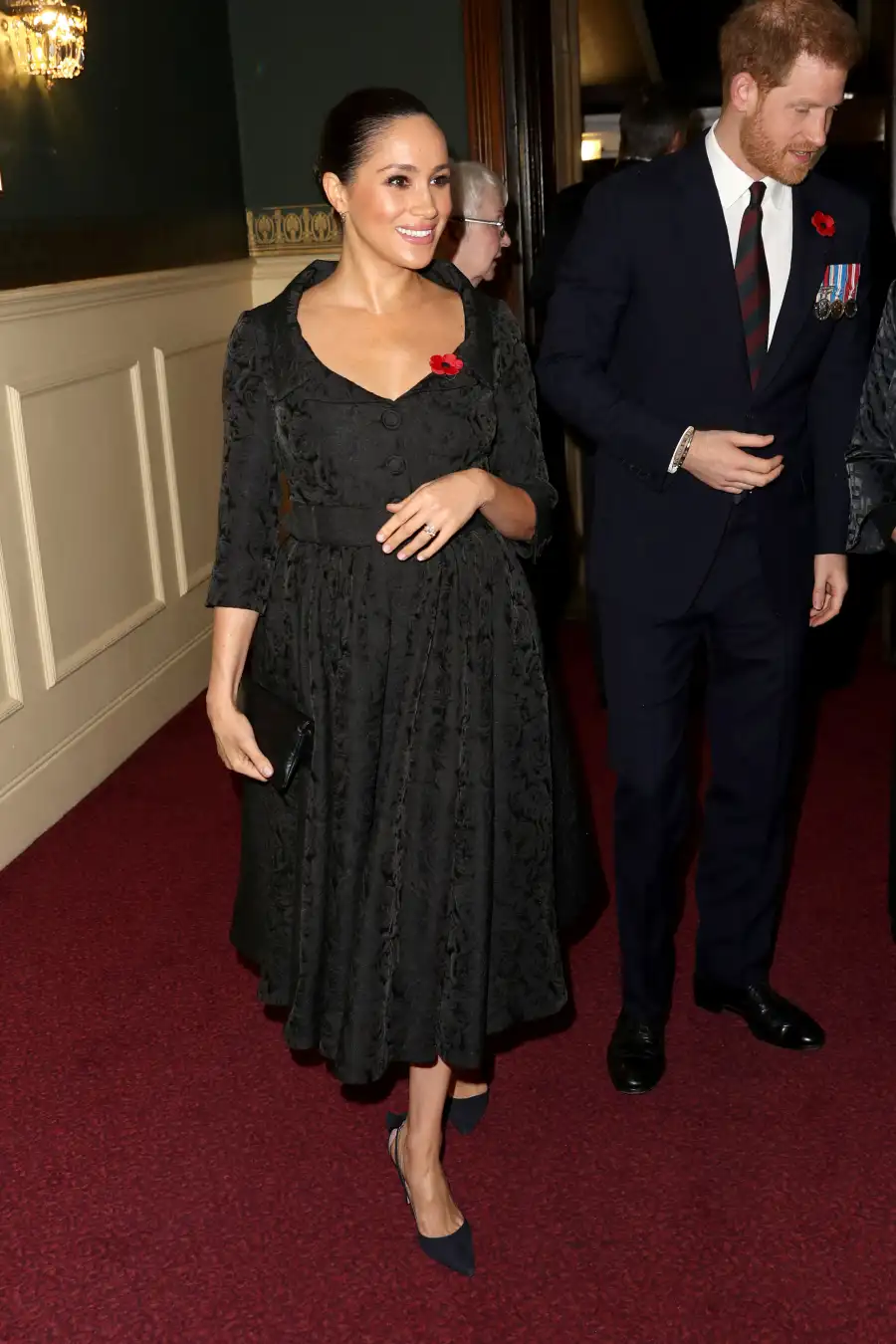 Duchess Meghan, Duchess Kate, Prince William and Prince Harry Reunite at Festival of Remembrance Service