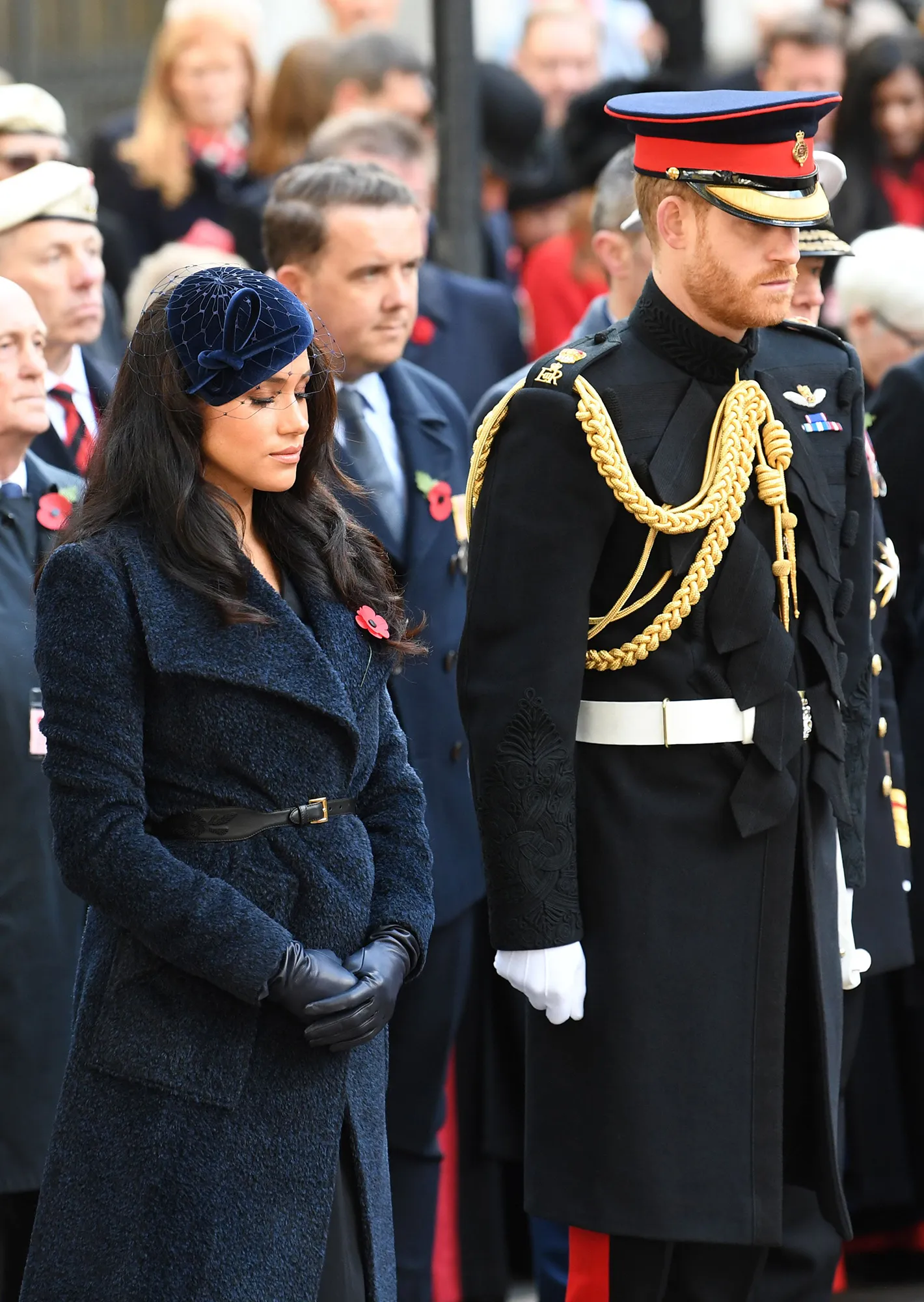 Duchess Meghan Visits Field of Remembrance for 1st Time With Prince Harry
