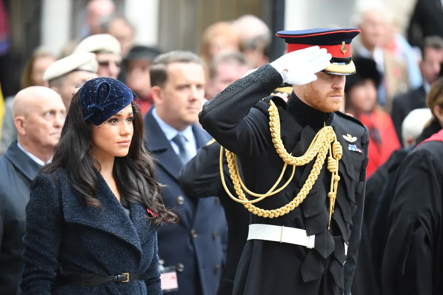 Duchess Meghan Visits Field of Remembrance for 1st Time With Prince Harry