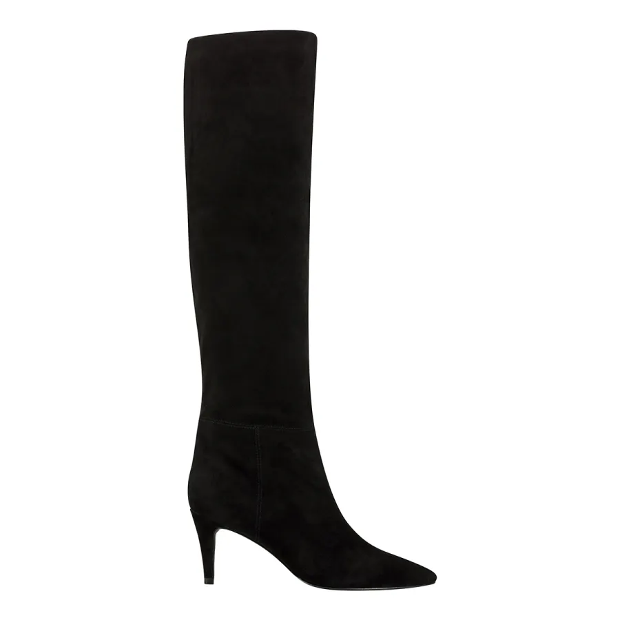 Elizabeth Sulcer Boot Collection - Ginnie Tall Boot in Black Suede