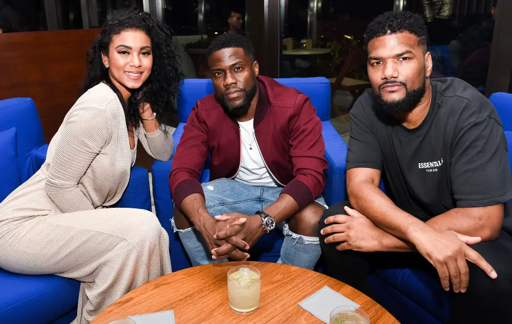 Eniko Parrish and Kevin Hart
