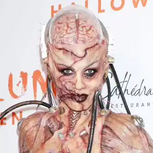 Heidi Klum Halloween Party Alien Costume