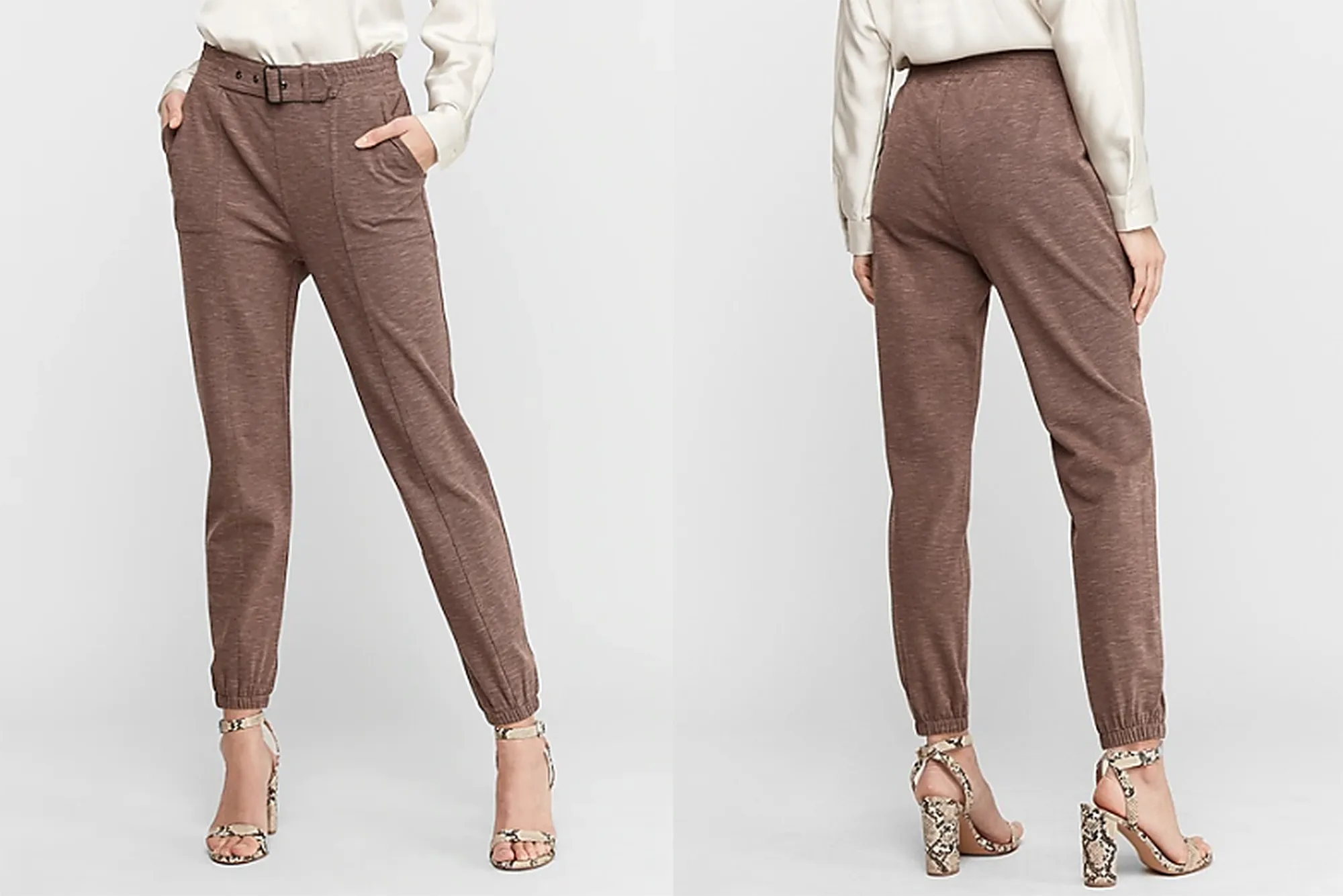 High Waisted Utility Knit Jogger Pant