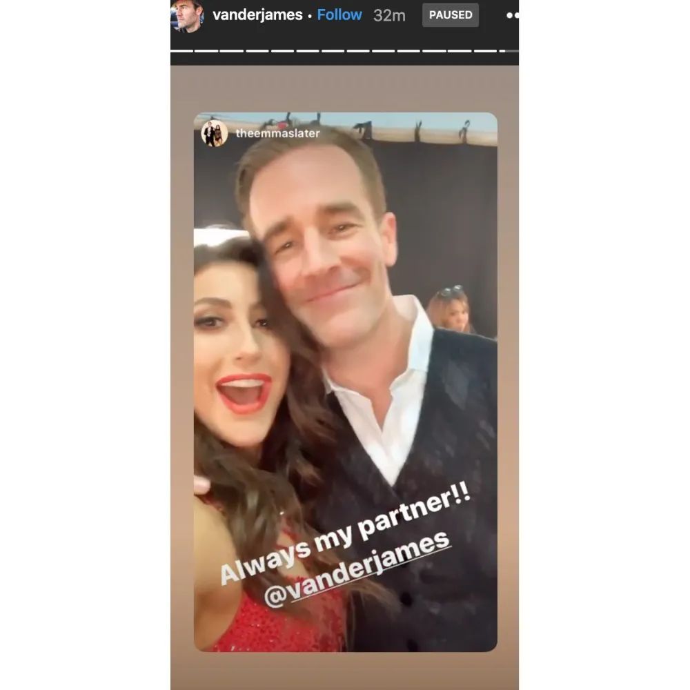 James Van Der Beek Emma Slater