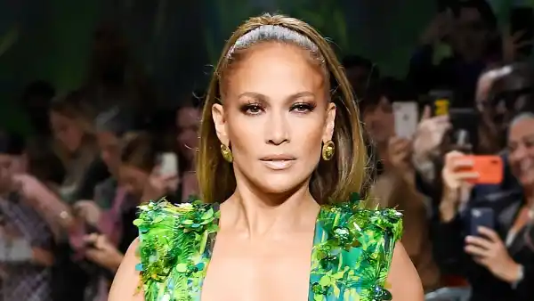 Jennifer Lopez Versace Dress Runway Versace Show