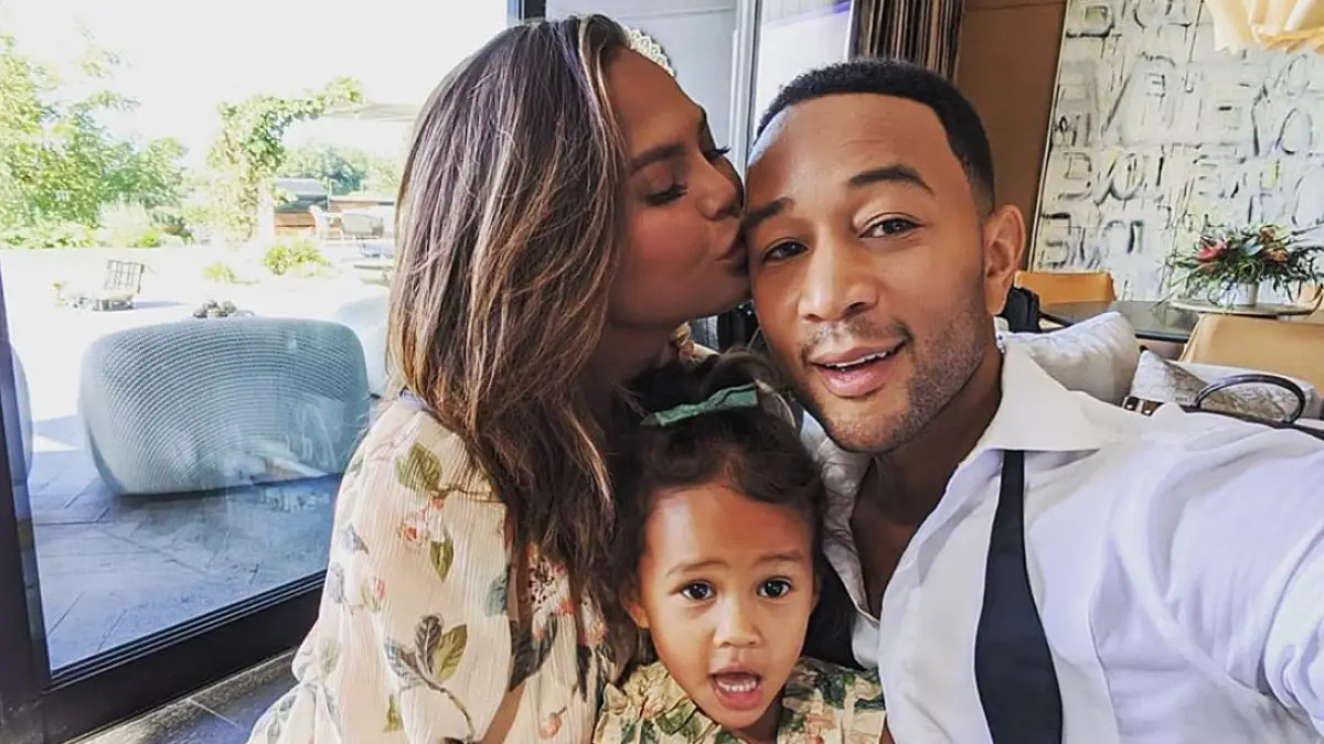 John-Legend,-Chrissy-Teigen-and-Daughter-Luna-Collab-on-Christmas-Release