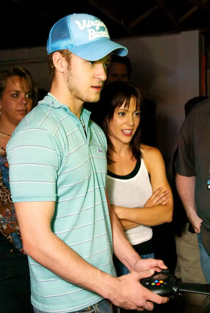 Justin Timberlake and Alyssa Milano