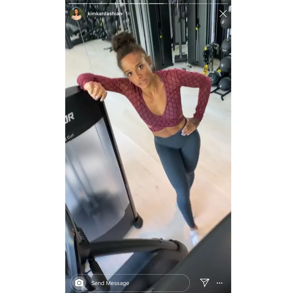 Kim Kardashian Is Working Hard on Her Fitness Before the Holidays