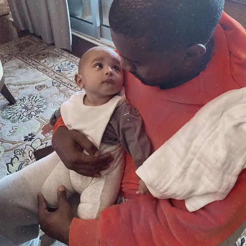 Kim Kardashian West Instagram Kanye West and Psalm West