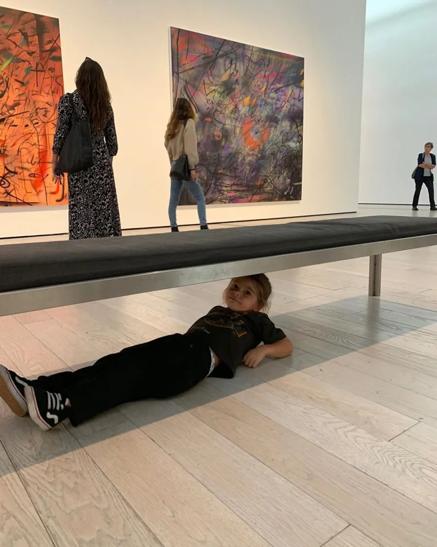 Kourtney Kardashian Explores Art Museum With Mason, Penelope and Reign