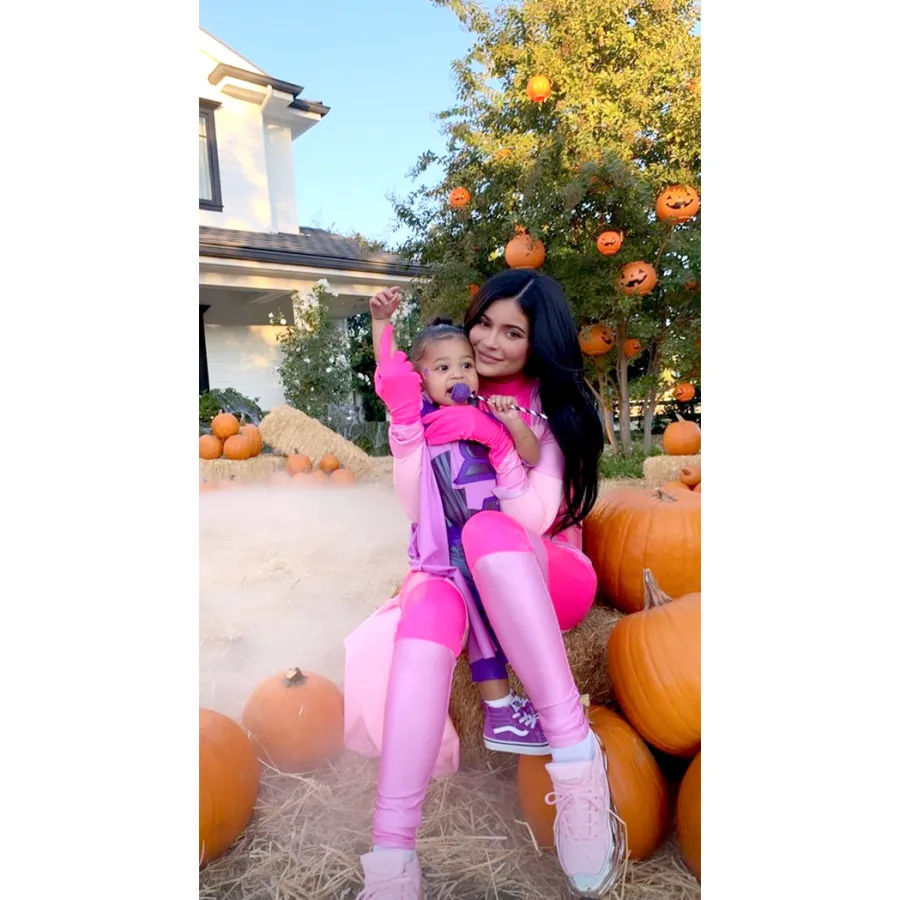 Kylie-Jenner-and-Stormi-Match-in-Superhero-Costumes