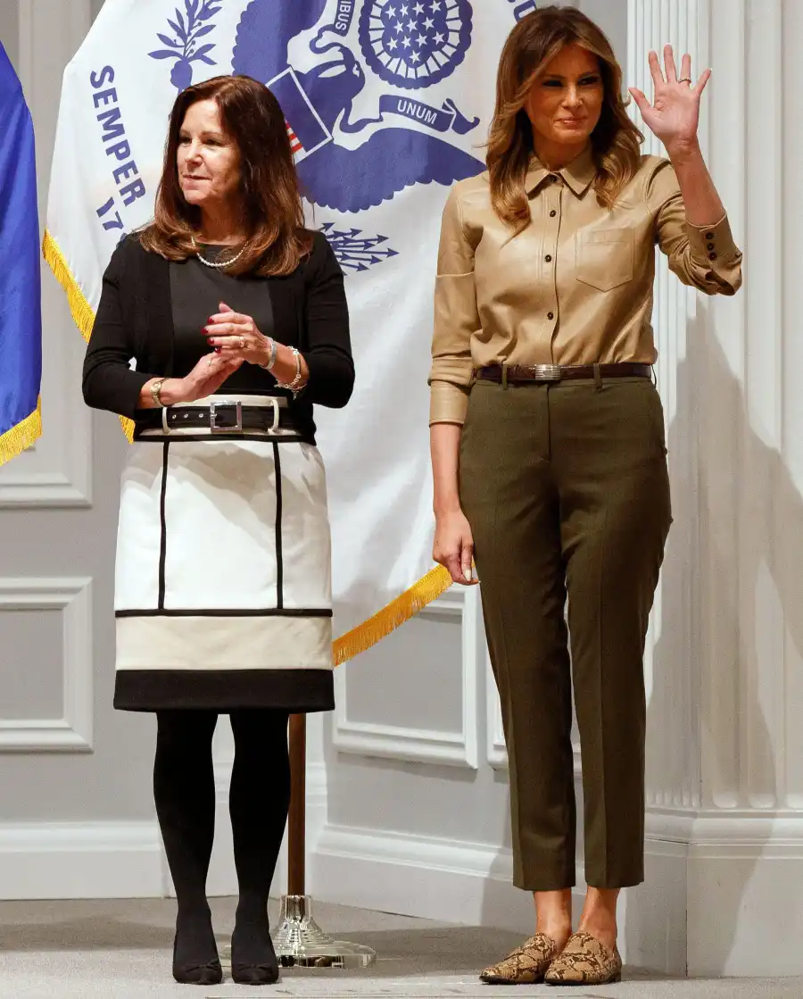 Melania Trump Zara Slides November 20, 2019