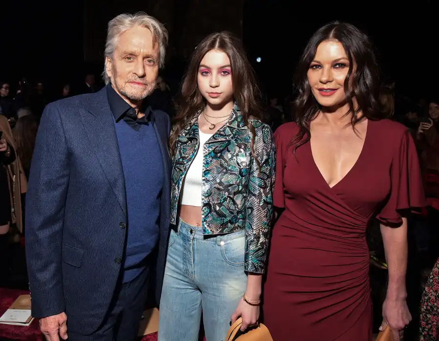 Michael-Douglas-and-Catherine-Zeta-Jones 7-April-2003-birth-to-Carys