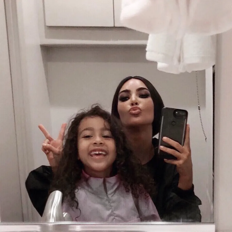 North West Kim Kardashian selfie