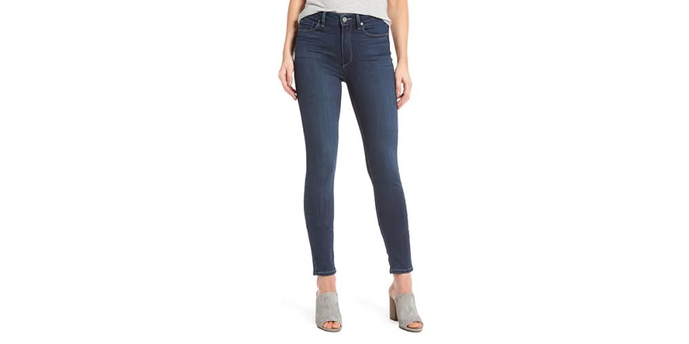 Paige Transcend - Hoxton High Waist Ankle Skinny Jeans