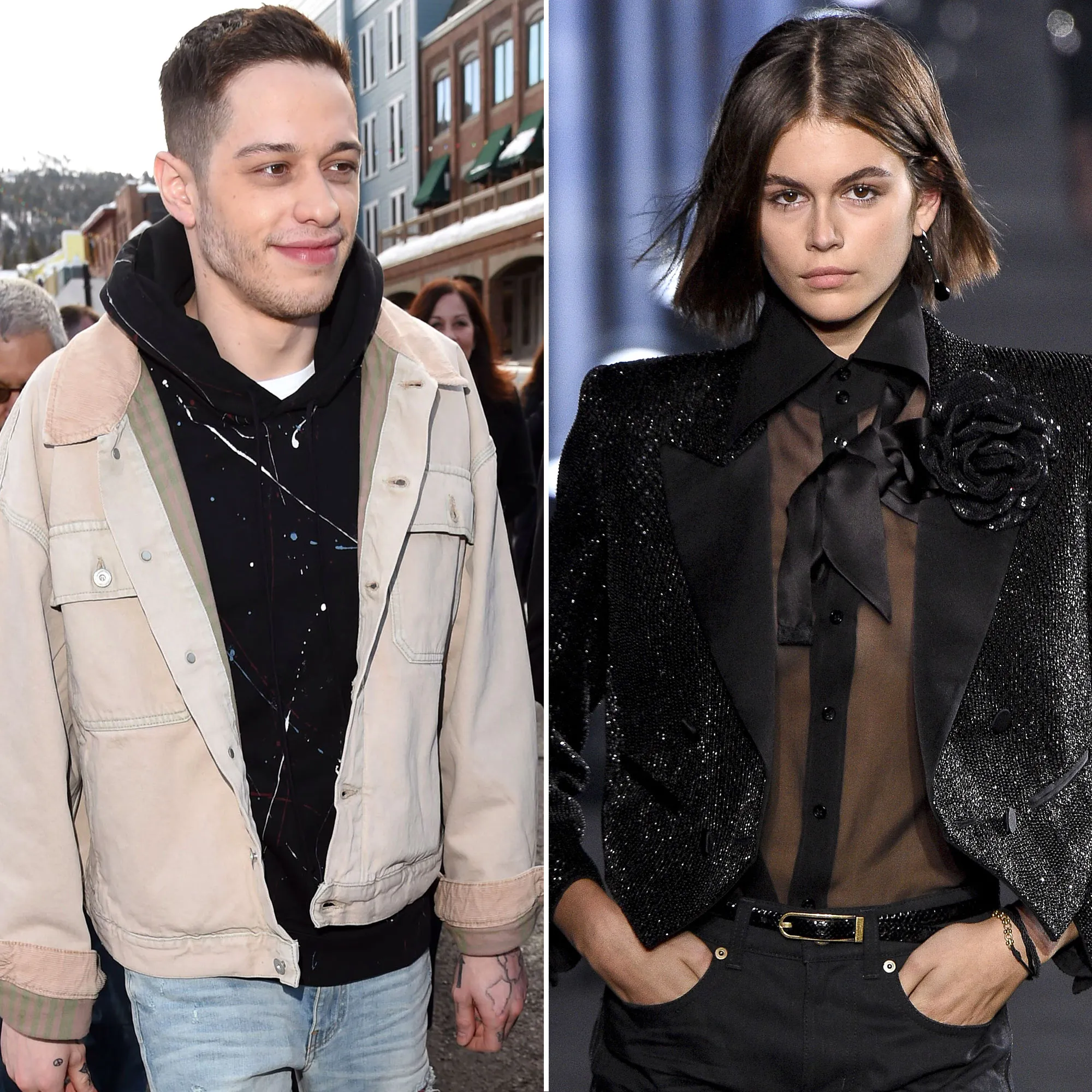 Pete Davidson and Kaia Geber Enjoy a Night Out