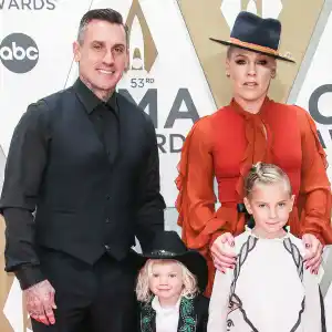 Pink Announces Yearlong Music Break at CMA Awards 2019 with Carey Hart and Kids