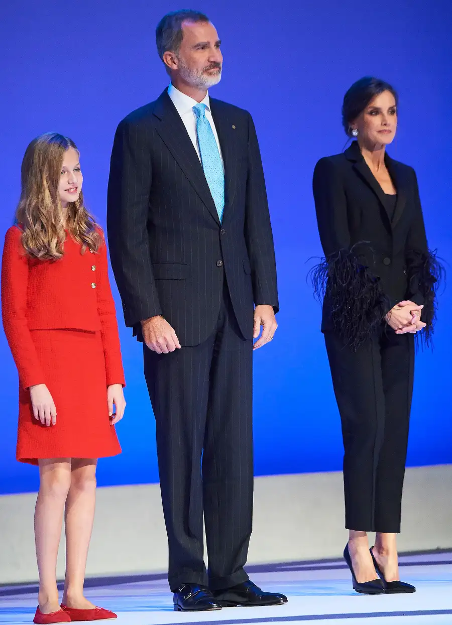 Queen Letizia Feather Look November 4, 2019