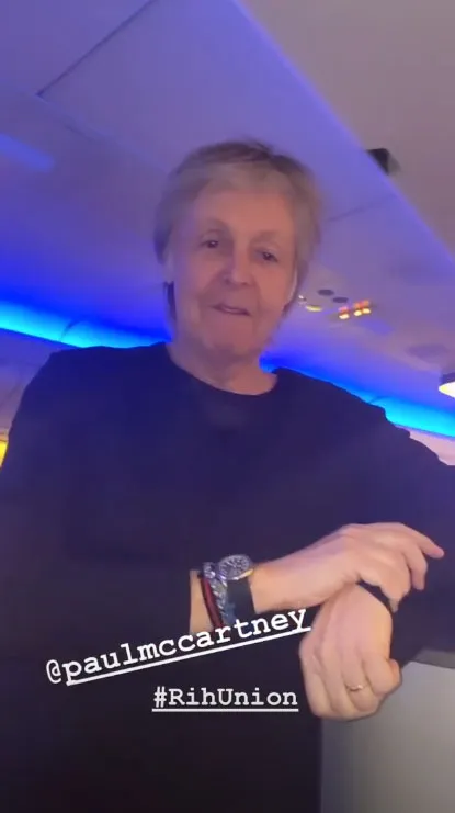 Rihanna Runs Into 'Legend' Paul McCartney on Flight