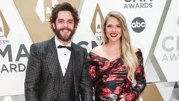Thomas Rhett, Lauren Akins, Willa Gray Akins and Ada James Akins 2019 CMA Awards Arrival Red Carpet Children