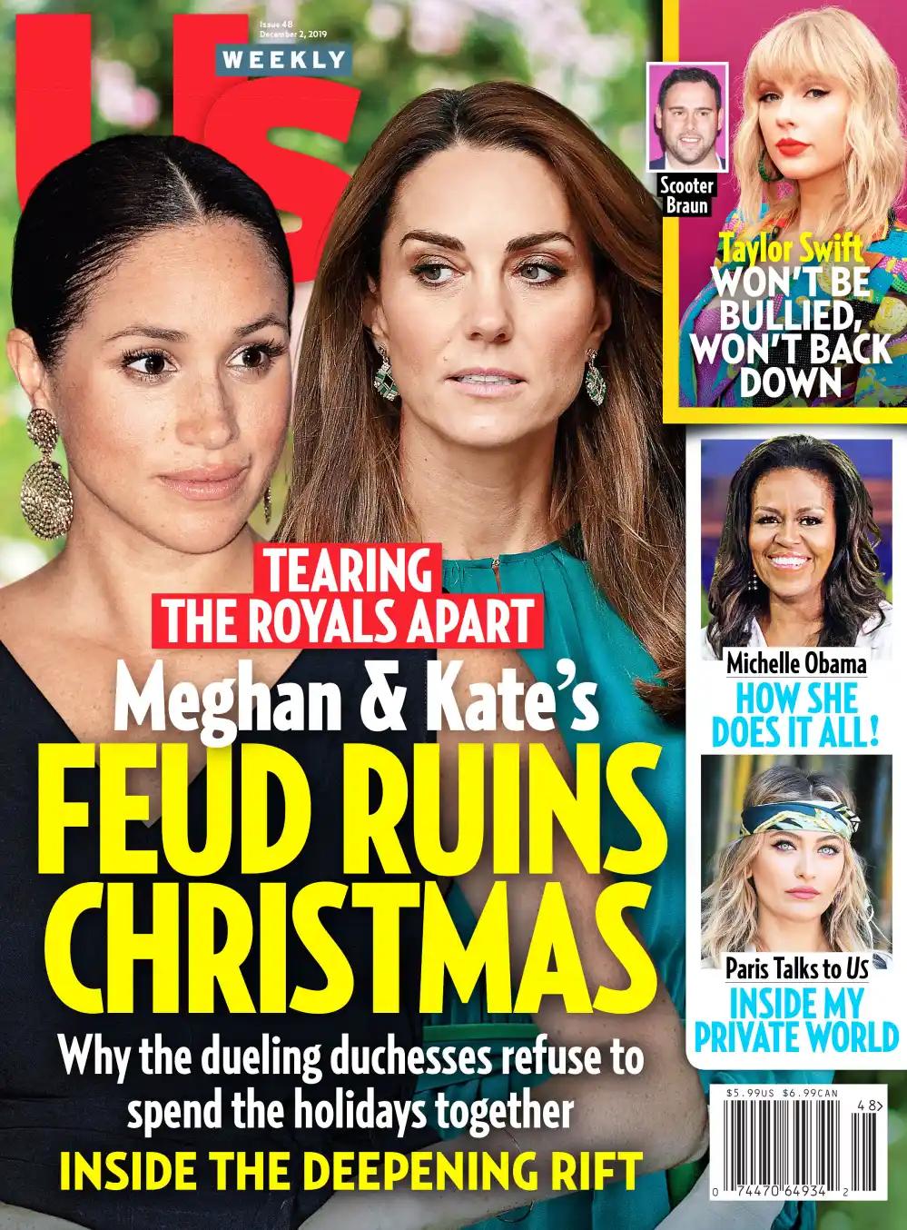 Luxury Handbag Shopping Cover Issue 4819 Duchess Meghan and Duchess Kate Feud Ruins Christmas