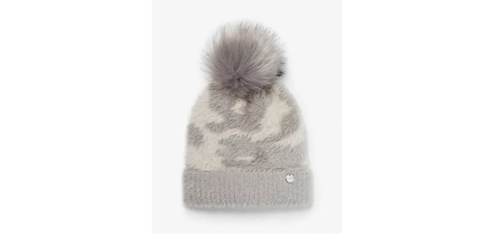 Faux Fur Pom Beanie