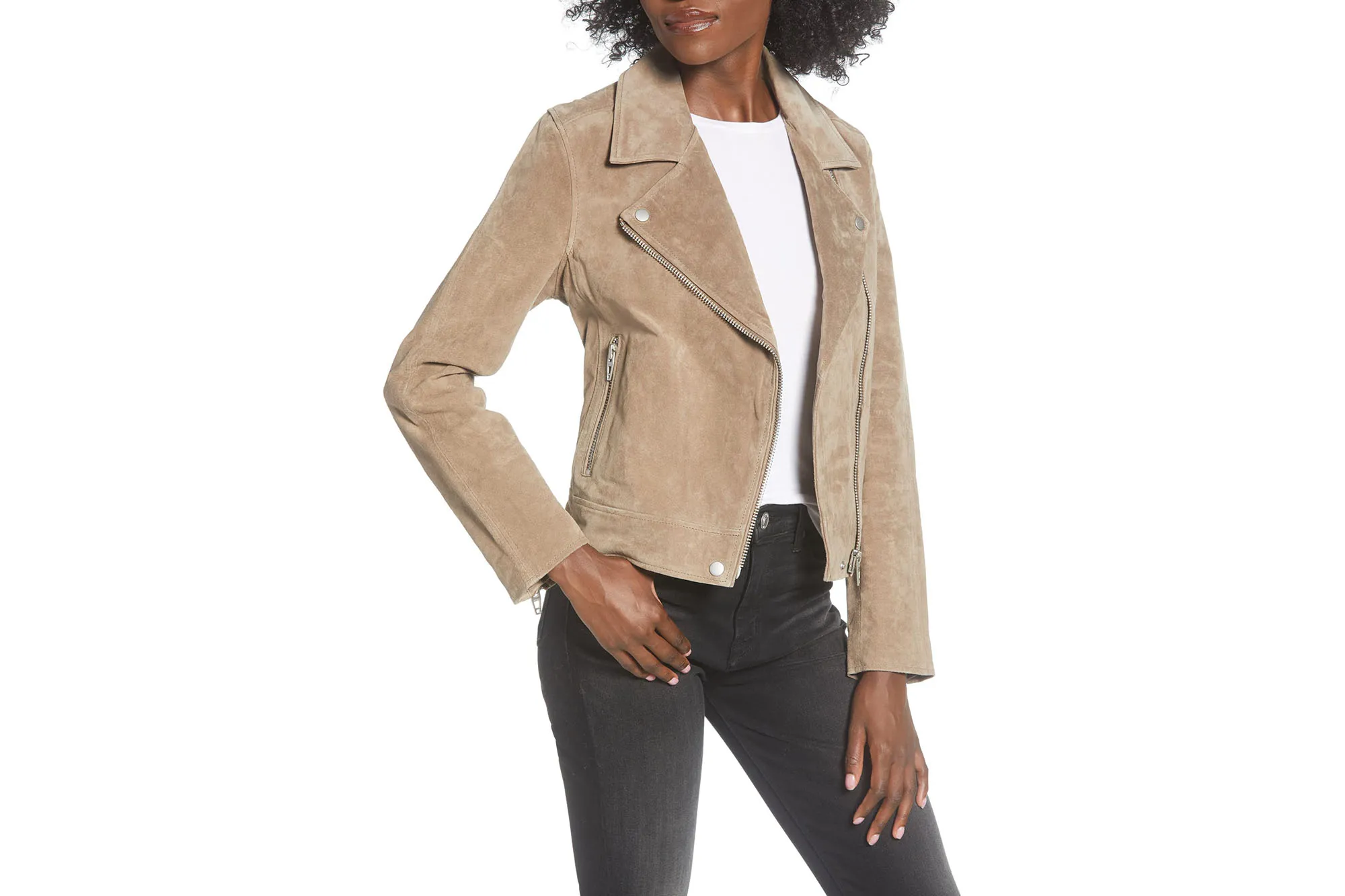 BLANKNYC Suede Moto Jacket