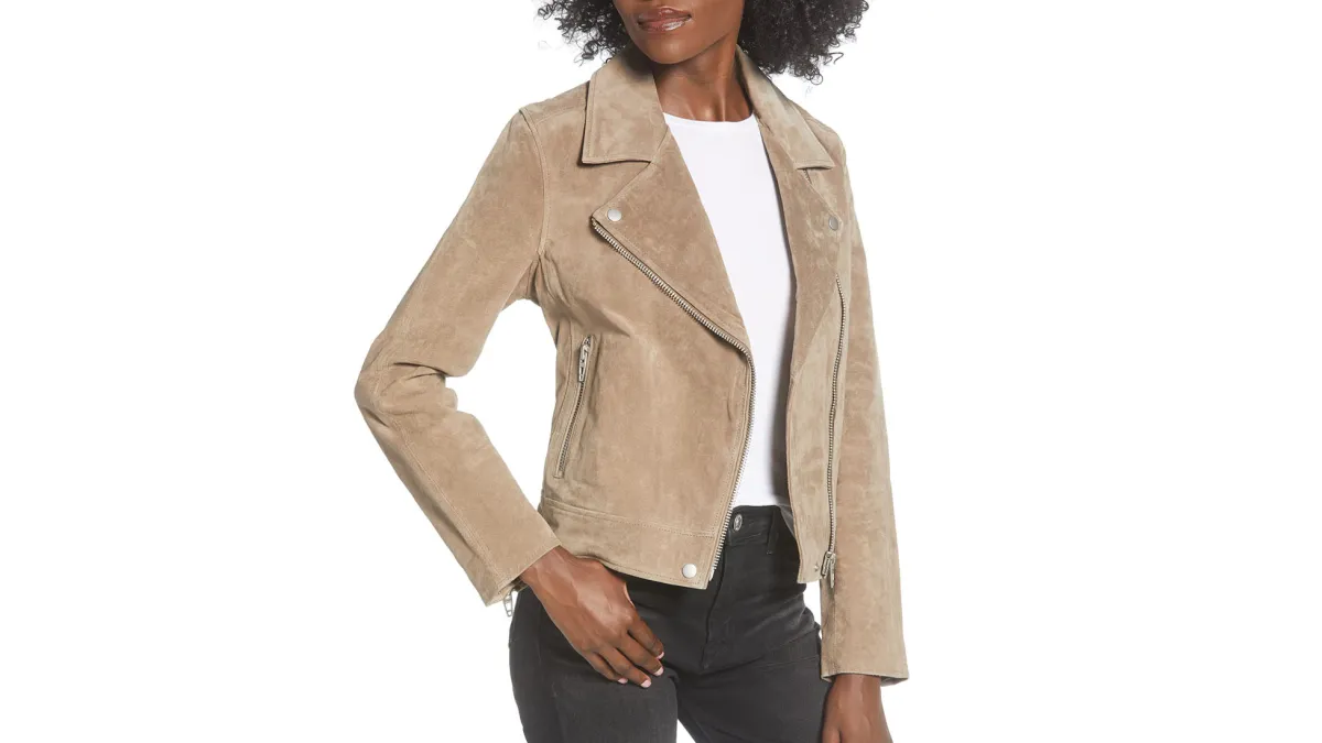 BLANKNYC Suede Moto Jacket