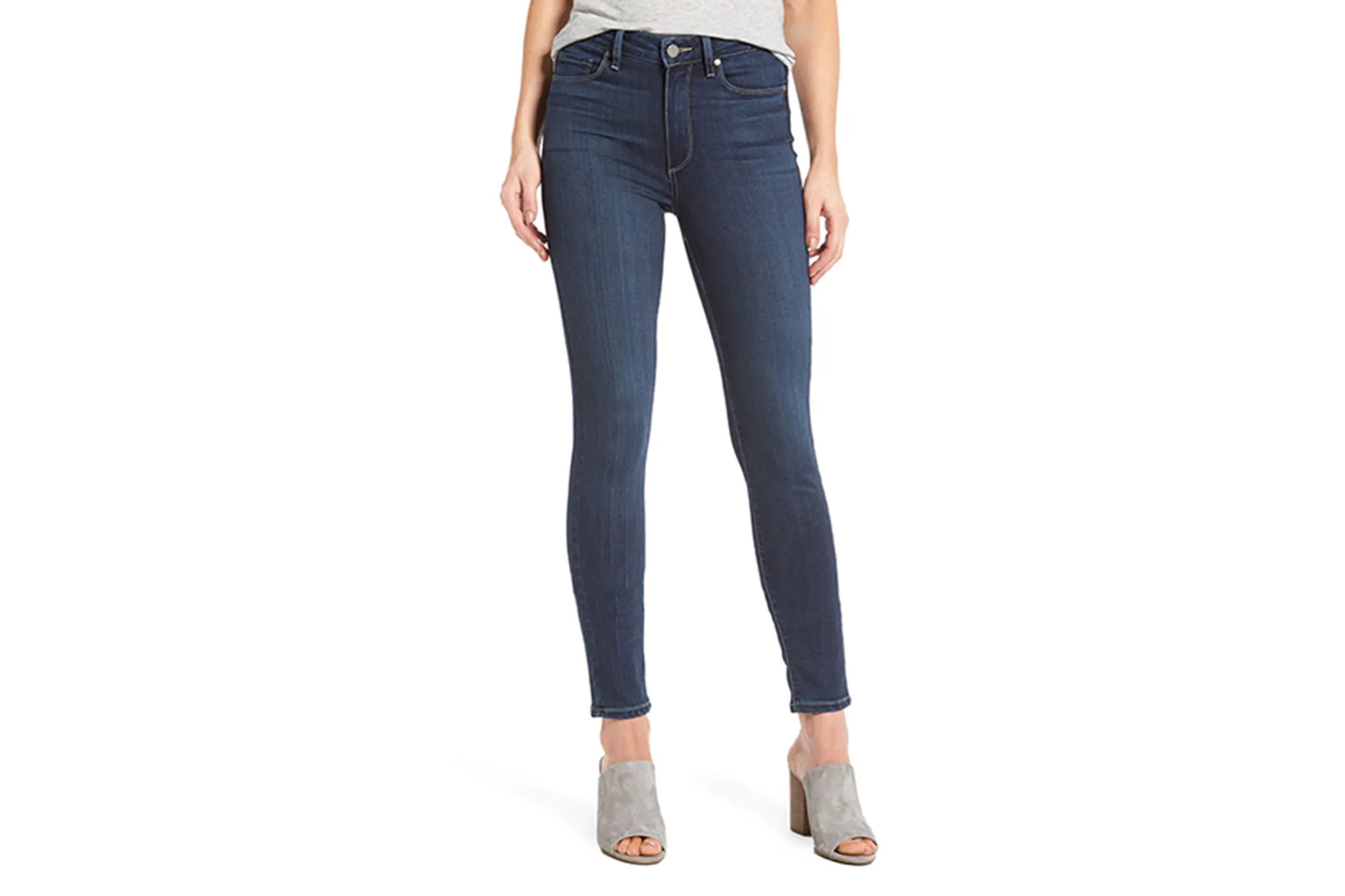 Paige Transcend - Hoxton High Waist Ankle Skinny Jeans