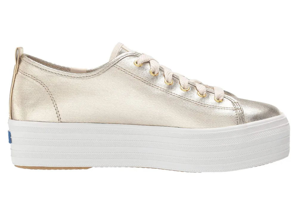 Keds Triple Up Metallic Twill sneakers