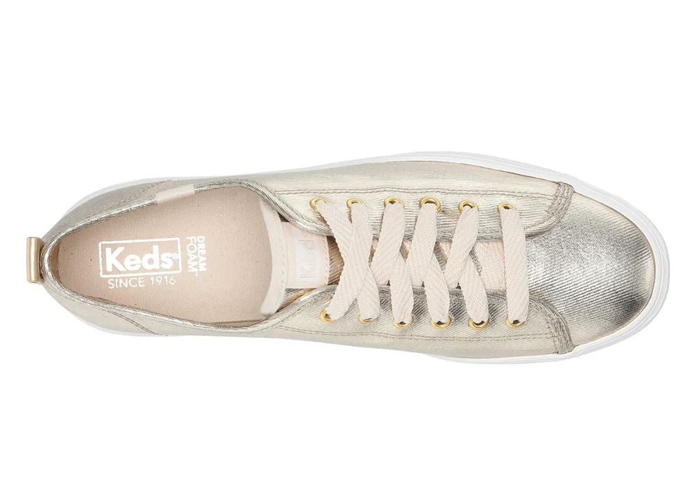 Keds Triple Up Metallic Twill sneakers