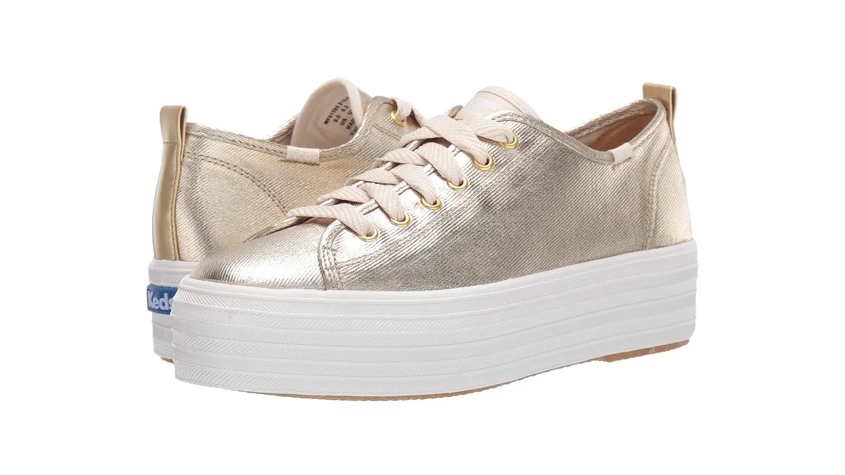 Keds Triple Up Metallic Twill sneakers
