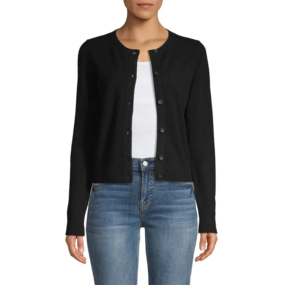 Vince Shrunken Button Cardigan