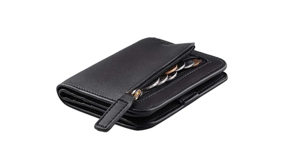 Toughergun Women's Rfid Blocking Small Compact Leather Wallet