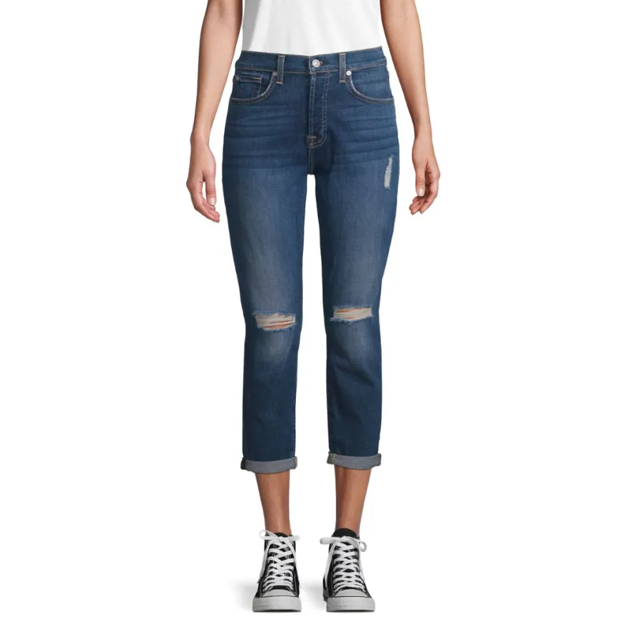 7 For All Mankind Josefina Monroe High-Waist Jeans