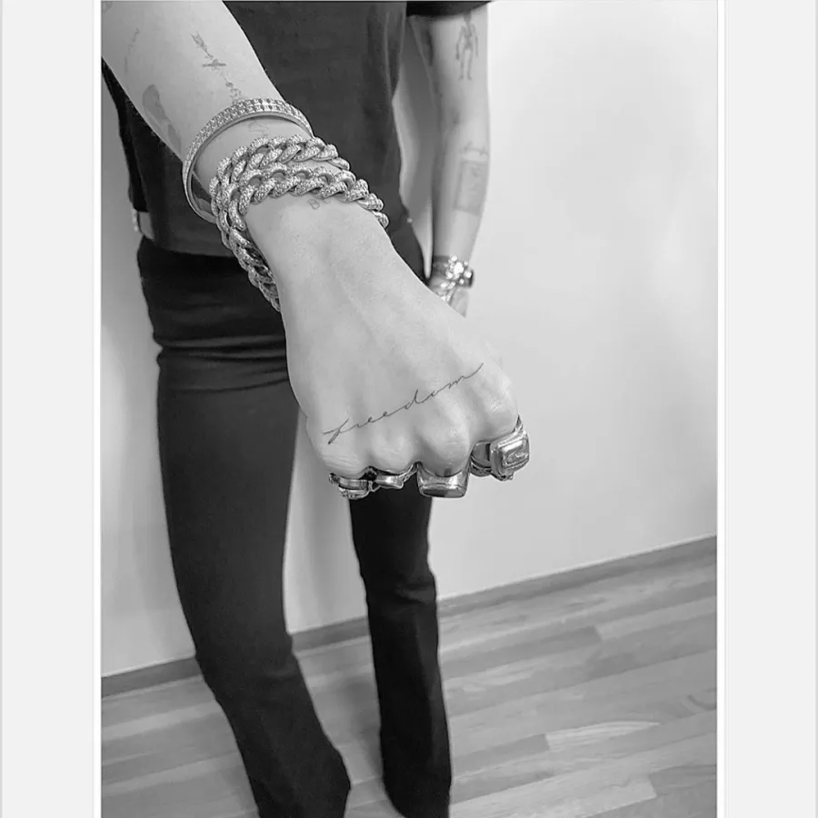 Miley Cyrus All of the Most Artistic Graphic Celebrity Tattoos 