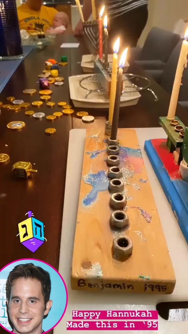 Ben Platt Mayim Bialik Stars Celebrating Hanukkah in 2019