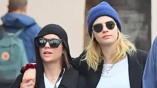 Cara Delevingne and Ashley Benson Cozy Up During Fun Disneyland Visit