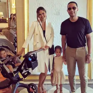 Chrissy Teigen and John Legend’s Kids Have the Best Reaction to Seeing Santa Claus