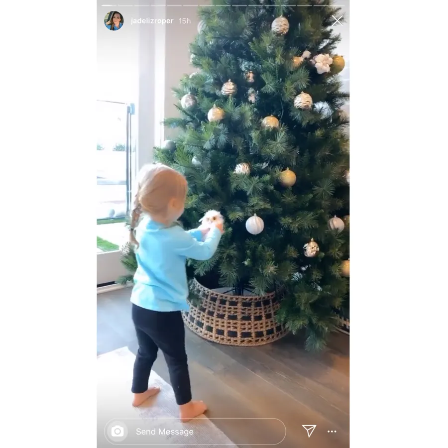 Stars Decorate Christmas Trees Jade Roper and Tanner Tolbert