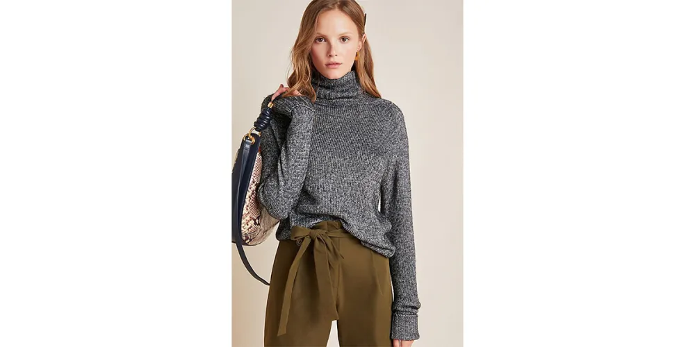 Coretta Shine Turtleneck Sweater