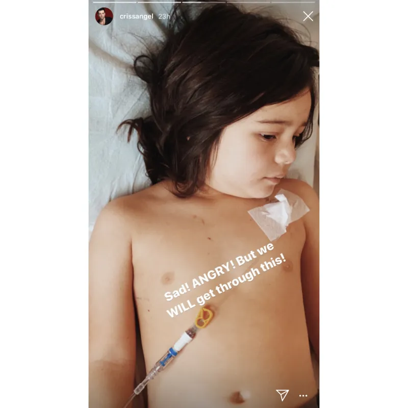 Criss Angel Shares Heartbreaking Photos of Son Johnny Receiving Chemo Treatment