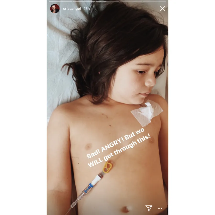 Criss Angel Shares Heartbreaking Photos of Son Johnny Receiving Chemo Treatment
