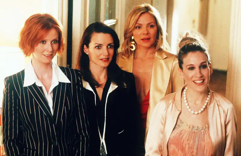 Cynthia Nixon, Kristin Davis, Kim Cattrall, Sarah Jessica Parker Sex and The City 57th Golden Globe Awards 2000