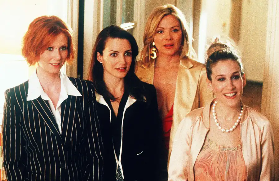 Cynthia Nixon, Kristin Davis, Kim Cattrall, Sarah Jessica Parker Sex and The City 57th Golden Globe Awards 2000